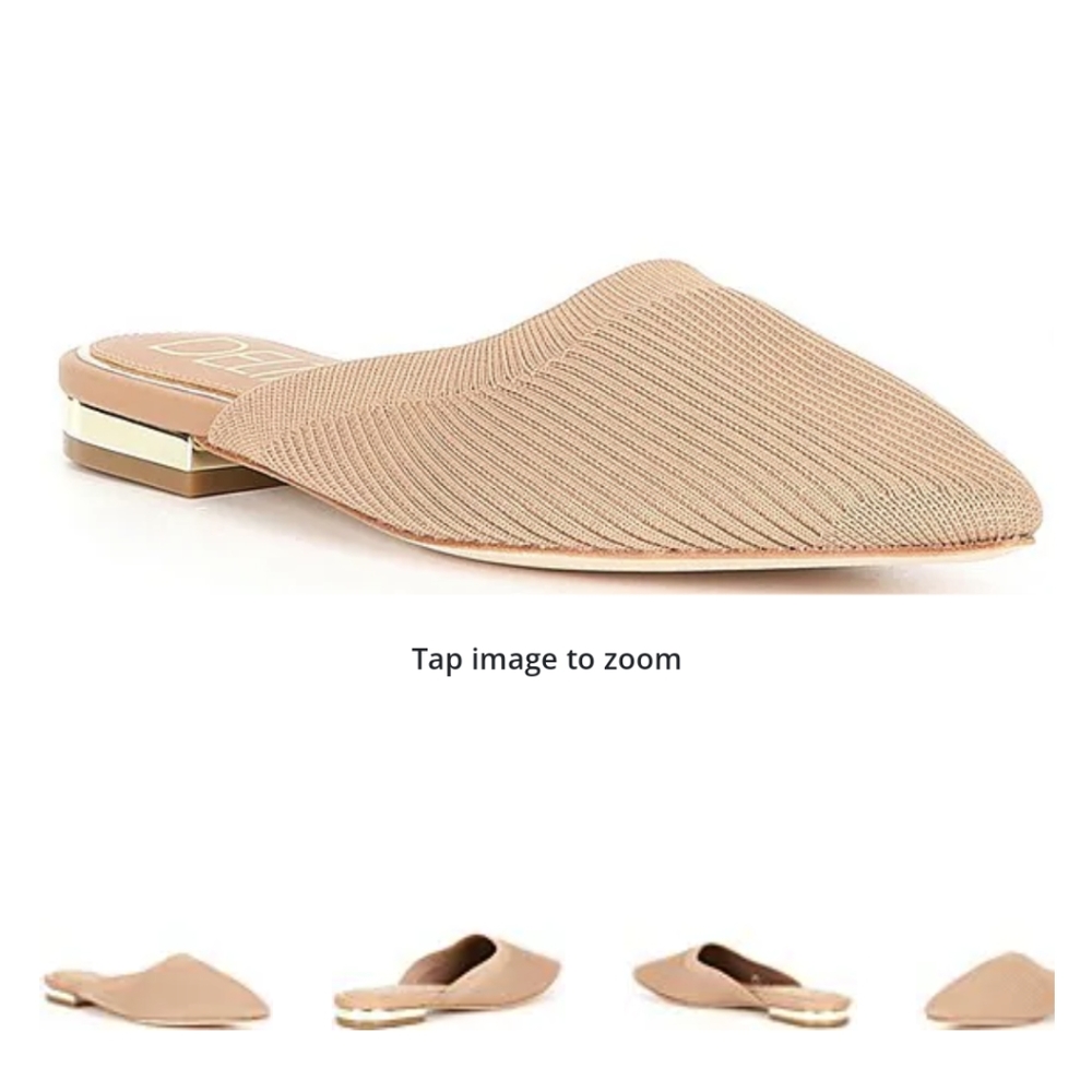 Deltan willow Flyknit pointed toe mules